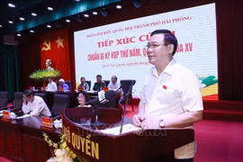 Hai Phong: le président de l'AN rencontre des électeurs de l'arrondissement de Ngo Quyen