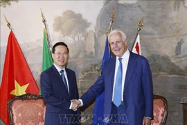 Le président visite la région italienne de la Toscane