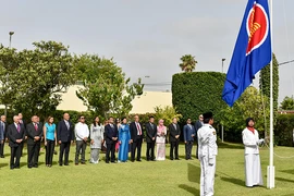 Cérémonie de lever du drapeau marquant le 56e anniversaire de l'ASEAN au Maroc