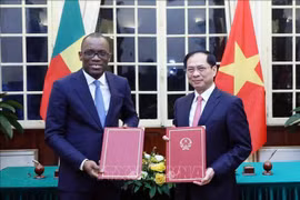 Les ministres des Affaires étrangères du Vietnam et du Bénin s’entretiennent à Hanoi