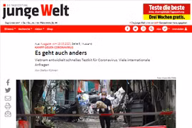 COVID-19: un journal allemand apprécie la lutte précoce et résolue du Vietnam