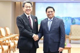 Le Premier ministre reçoit le président du Conseil d'administration de la JBIC