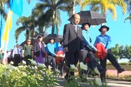 Dông Thap : Inhumation des restes de 52 soldats volontaires vietnamiens tombés au Cambodge