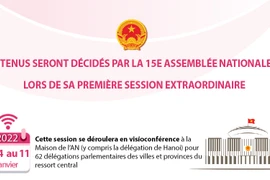 4 contenus seront décidés par la 15e AN, lors de sa première session extraordinaire 