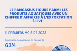 Le pangasius figure parmi les produits aquatiques avec un chiffre d'affaires à l'exportation élevé 