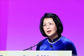La vice-présidente Dang Thi Ngoc Thinh au Sommet mondial des femmes 2019 à Bale