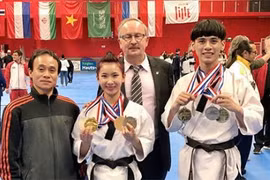 Taekwondo : le Vietnam gagne quatre médailles d'or en France
