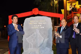 Le Premier ministre japonais Shinzo Abe à Hôi An