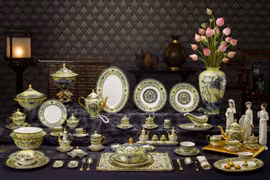 Service de table de Minh Long utilisé au dîner de gala de l'APEc 2017