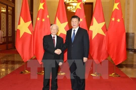 Nguyen Phu Trong achève avec succès sa visite officielle en Chine