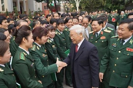 Têt : Nguyen Phu Trong formule ses vœux au Commandement des gardes-frontières