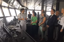 Le yacht français Le Lapérouse en escale à Hô Chi Minh-Ville