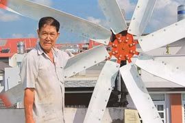 L’éolienne faite maison du paysan Lê Huu Bá
