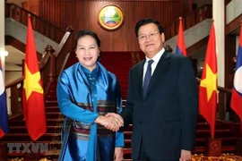La présidente de l’Assemblée nationale du Vietnam rencontre le Premier ministre lao