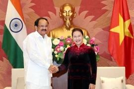 La présidente de l’Assemblée nationale reçoit le vice-président indien
