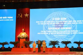 Cérémonie de départ de l’hôpital de campagne du niveau 2 No 2