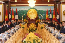 Entretien entre Nguyen Phu Trong et Bounnhang Vorachith