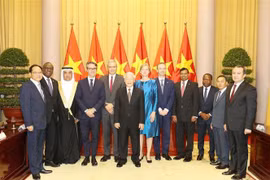 Le président Nguyên Phu Trong reçoit de nouveaux ambassadeurs