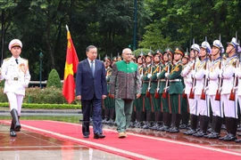 Le président To Lam préside la cérémonie d’accueil officielle de son homologue du Timor-Leste
