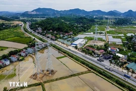 La section Quynh Luu-Thanh Hoa de 92 km de la ligne électrique 500 kV circuit-3 a été mise en service le 19 août. (Photo : VNA)