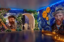 Des œuvres de Van Gogh et de Claude Monet seront présentés à l'exposition. Photo : Art Lighting Experience