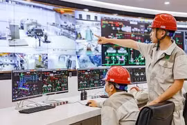 A la centrale électrique de Nam Son. Photo : nhandan.vn