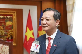 L'ambassadeur du Vietnam au Laos, Nguyen Minh Tam. Photo : VNA