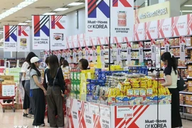 Dans un magasin Lotte Mart à Séoul, le 6 septembre 2023. Photo: Yonhap/VNA