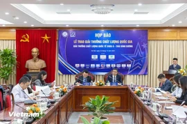 Panorama de la conférence de presse. Photo: VNA