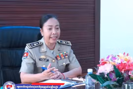 La générale Chey Beaupha, secrétaire général adjoint de l'Autorité nationale de lutte contre la drogue au Cambodge (NACD). Photo: NACD/VNA