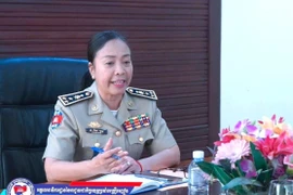 La générale Chey Beaupha, secrétaire général adjoint de l'Autorité nationale de lutte contre la drogue au Cambodge (NACD). Photo: NACD/VNA