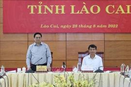 Le Premier ministre en tournée à Lao Cai
