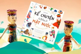 Livre illustré racontant des histoires de l’art des marionnettes sur l’eau