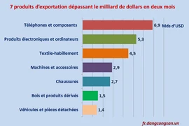 Janvier-février: 7 produits d’exportation qui ont dépassé le milliard de dollars