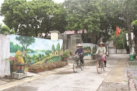 Ninh Binh : Des rues ornées de fresques dans une campagne paisible