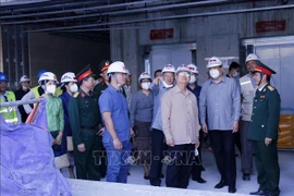 Le vice-PM lao inspecte la construction de la Maison de l’AN financée par le Vietnam