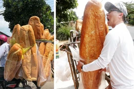 Les banh mi géants d'An Giang loués par les médias étrangers