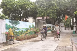 Ninh Binh : Des rues ornées de fresques dans une campagne paisible