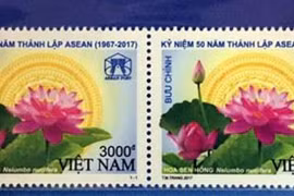 Emission d'un timbre postal saluant le cinquantenaire de l’ASEAN