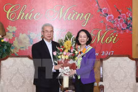 Rencontre des délégations de dignitaires religieux à l'occasion du Nouvel An lunaire