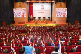 Début de la première séance du 11e Congrès national de l’UJC-HCM 