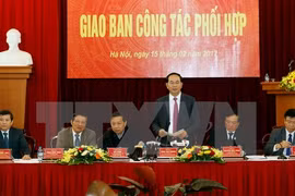 Réunion des organes chargés des affaires judiciaires 