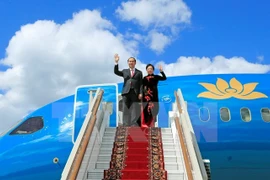 Le président Tran Dai Quang entame sa visite officielle en Russie