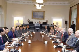 Entretien Nguyen Xuan Phuc - Donald Trump