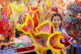 Ho Chi Minh-Ville : la rue des lanternes avant la Fête de la mi-automne