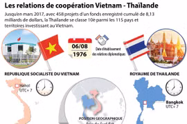 [Infographie] Les relations de coopération Vietnam - Thaïlande