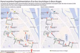 Hanoi examine l'expérimentation d'un bus touristique à deux étages