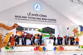Mise en chantier d'une usine d'emballages de Tetra Pak à Binh Duong
