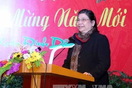 La vice-présidente de l'AN Tong Thi Phong en visite à New York