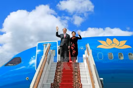 Le président Tran Dai Quang entame sa visite officielle en Russie